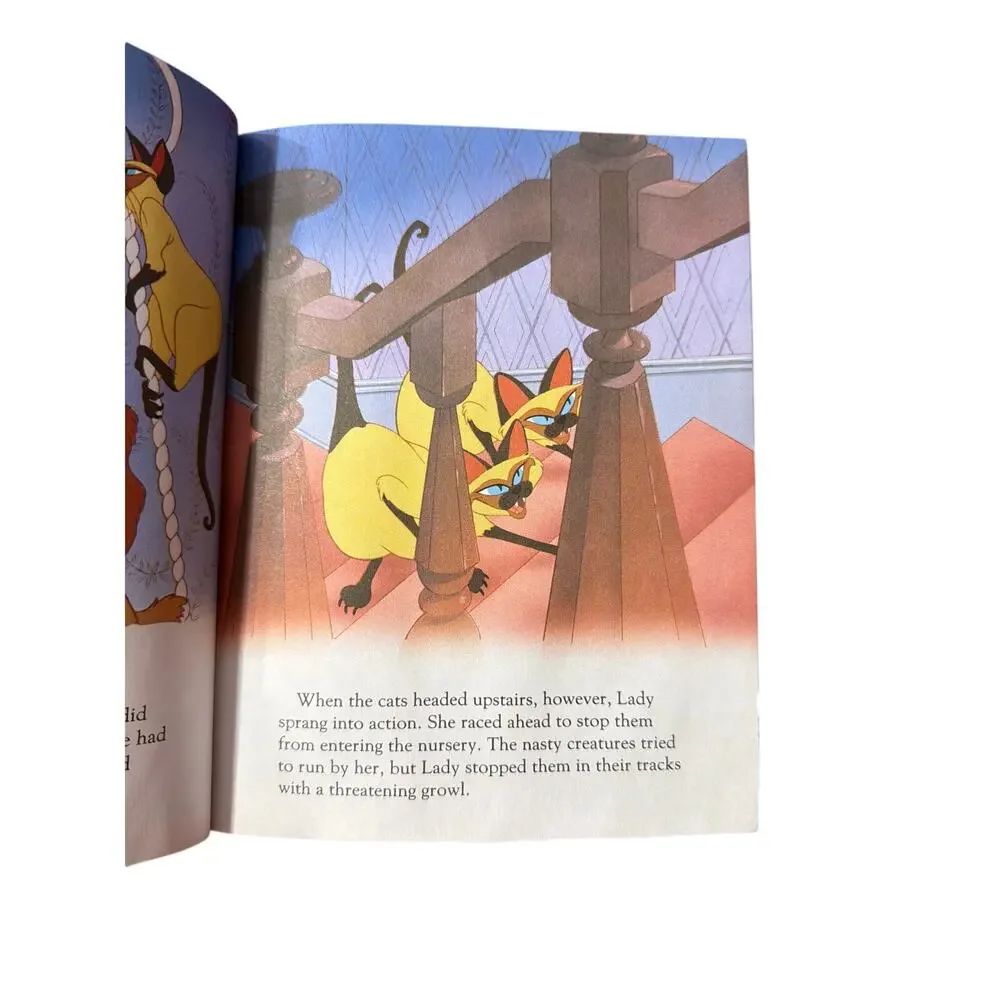 Walt Disney's Lady and the Tramp a Little Golden Book Hardcover VTG Vintage